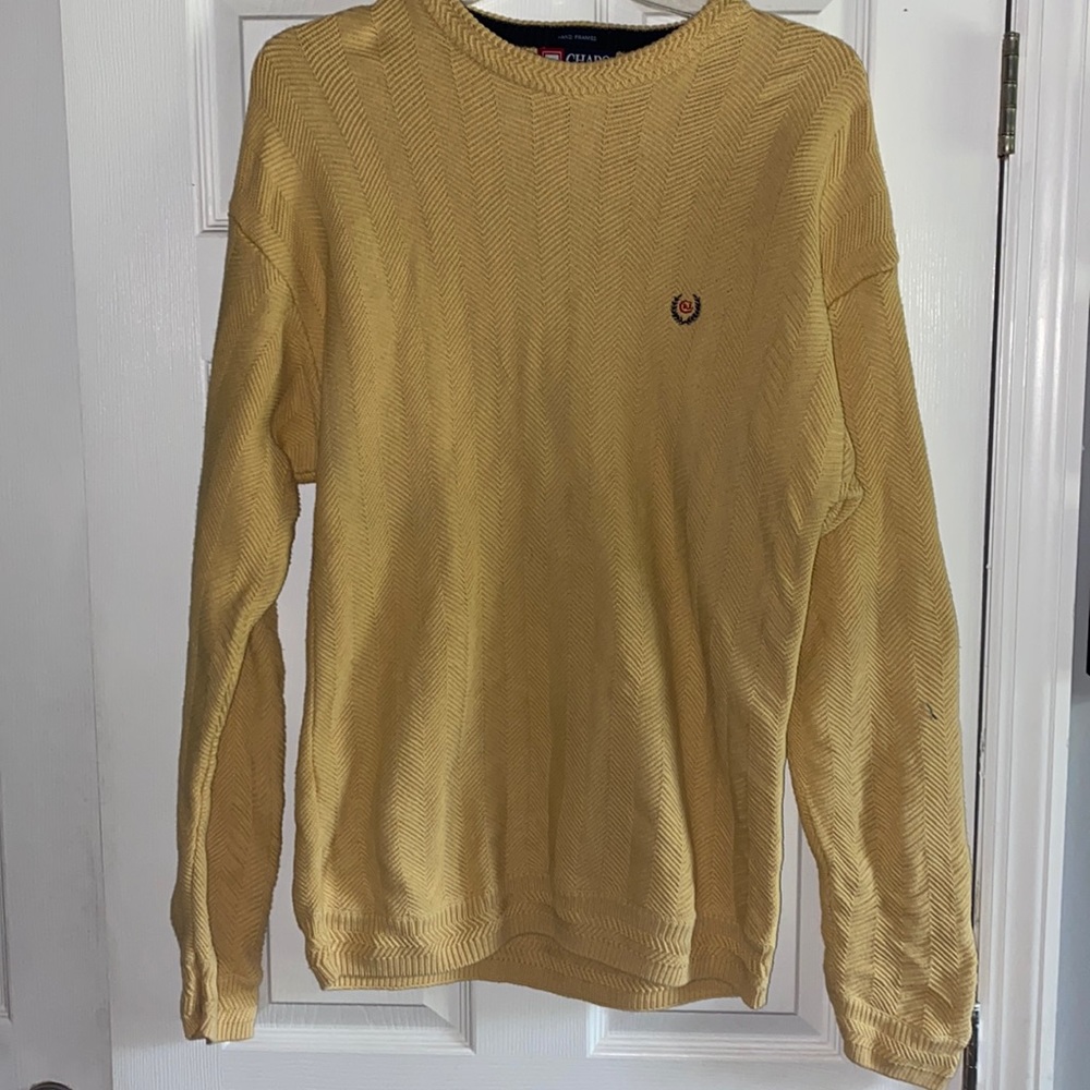 Chaps x Ralph Lauren vintage yellow sweater.